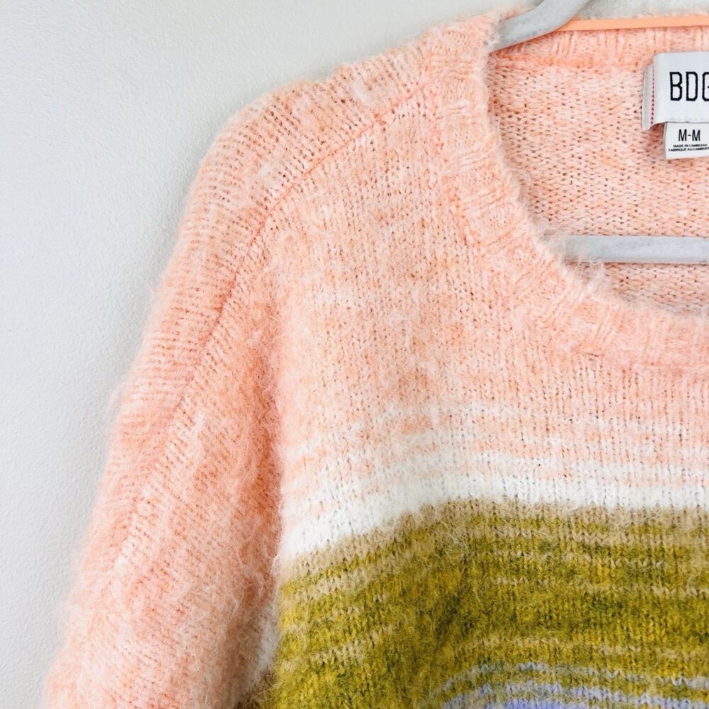 BDG Urban Outfitters Bailey Pink Brushed Knit Oversized Slouchy Y2K Sweater Med - Picture 3 of 9